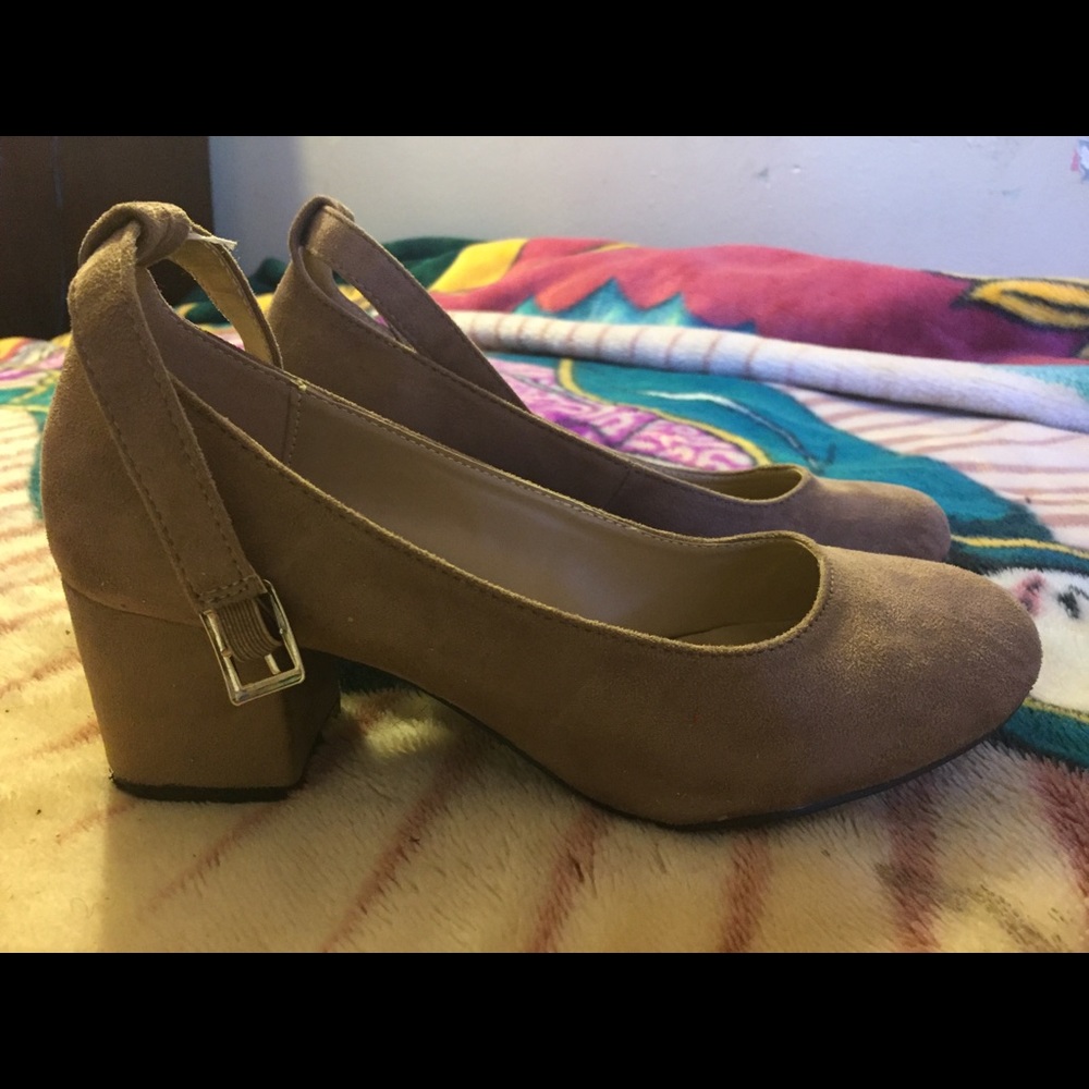 Suede heels
